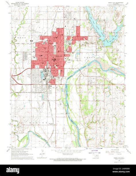 Ponca City Map Hi Res Stock Photography And Images Alamy