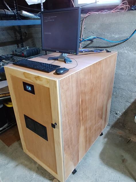 Wood Server Cabinet Build Rhomelab