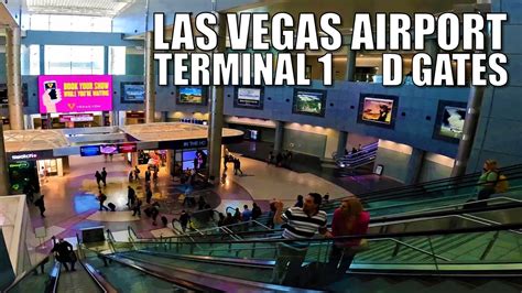 Walking Las Vegas Airport Terminal D Gates Youtube
