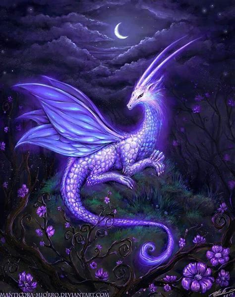 Purple And Teal Dragon Dragon Pictures Mythical Creatures Art