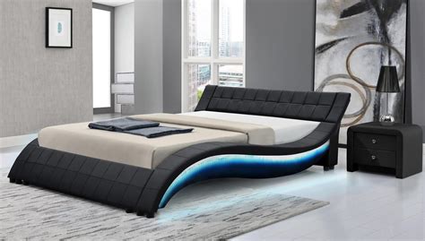 Milo Italia Auroraqnbk01 Aurora Series Queen Size Platform Bed