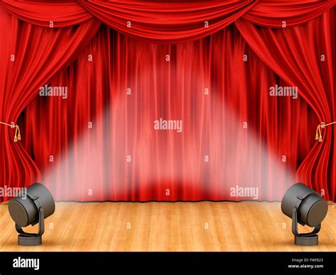 Stage Curtains Lights Stock Photos And Stage Curtains Lights Stock Images