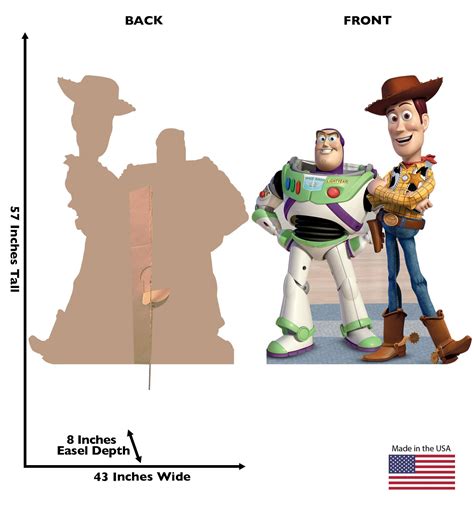 Cardboard People Buzz And Woody Life Size Cardboard Cutout Standup
