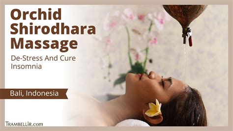Orchid Shirodhara Massage De Stress And Cure Insomnia Trambellir