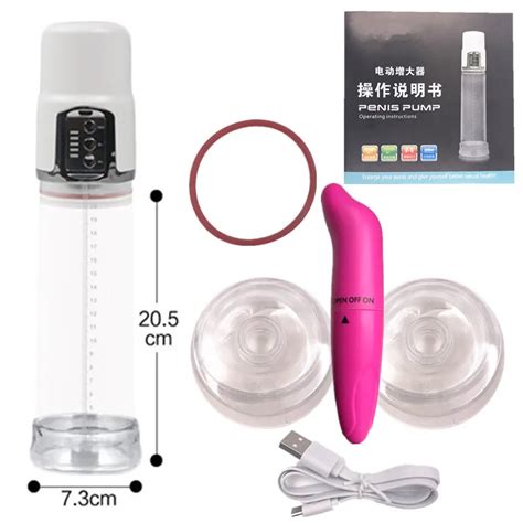Vibration Penis Pump With Usb Rechargeable Automatic Penis Extender Enlargement Male Enhancement