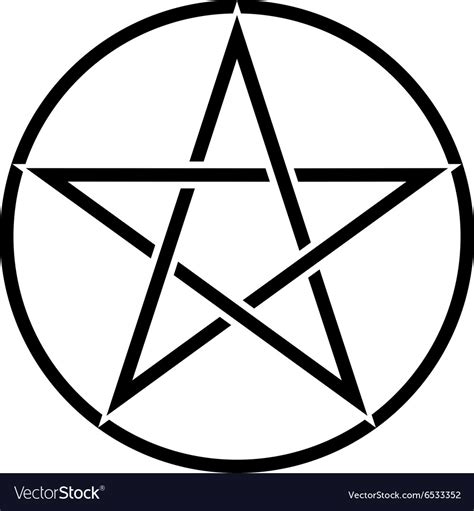 Pentagram Symbol Royalty Free Vector Image Vectorstock