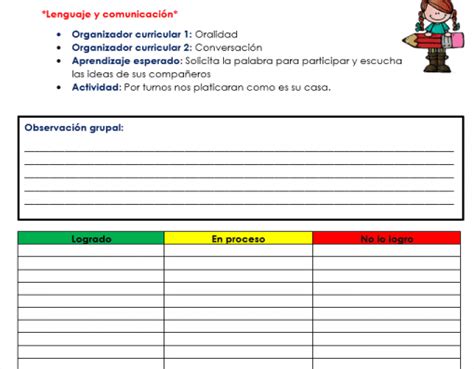 Evaluacion Diagnostica Preescolar 2017 2018 Para Imprimir