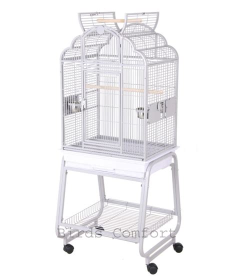 Hq Open Small Bird Cage With Cart Stand 22x17 By
