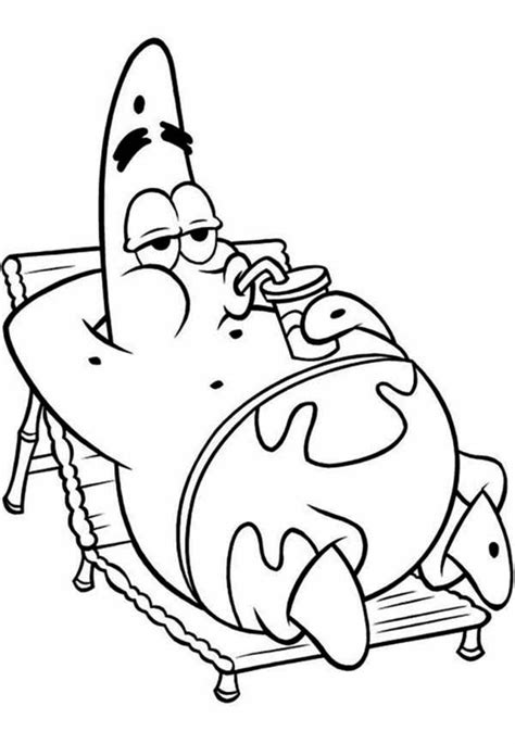 Patrick Star Coloring Pages Clip Art Library
