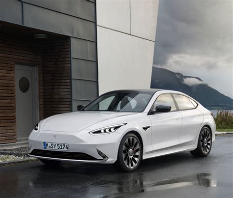 25000 Tesla Model 2 Rendered As The More Conventional Sedan Itll
