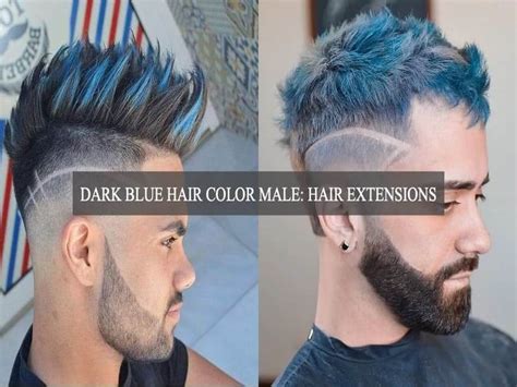 Dark Blue Hair Color Male Top 7 Best Blue Styles For Men