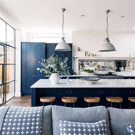 Navy Kitchen Ideas To Add An Element Of Rich Colour And