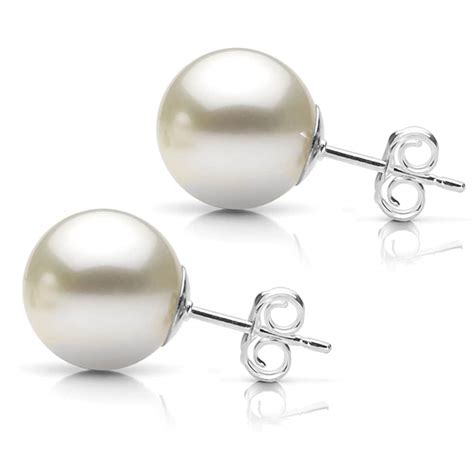 Shop Davonna Sterling Silver White Round Cultured Freshwater Pearl Stud