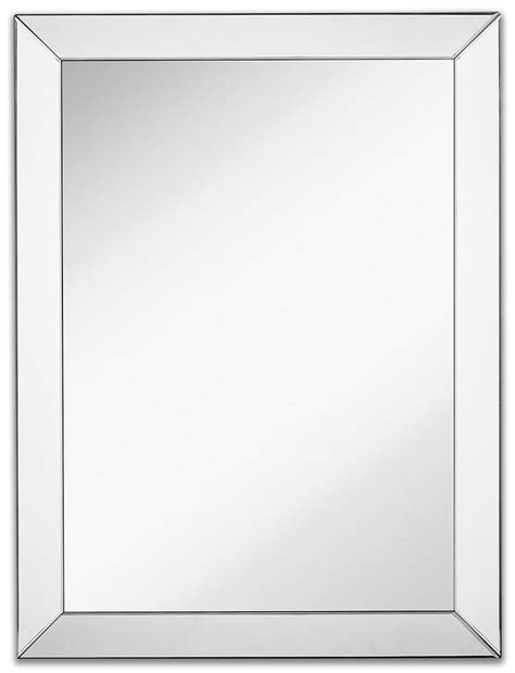 Hamilton Hills 30x40 Inch Rectangular Polished Silver Framed Mirrors For Wall Large Luxury