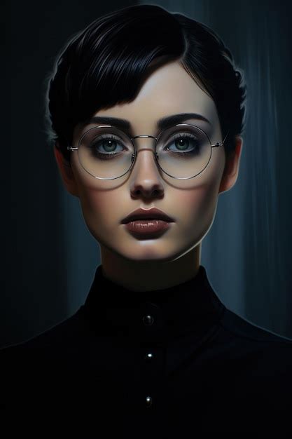 Premium Ai Image A Woman Wearing Glasses