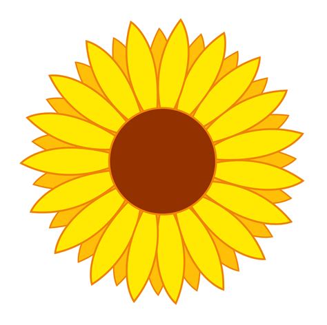 Fleur Vecteur Art Tournesol Png Png Mart