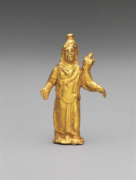 Gold Statuette Of Zeus Serapis Roman Mid Imperial The