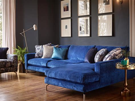 Blue Leather Sofa Living Room Ideas DECOOMO