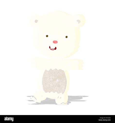 Cartoon Cute Polar Bear Cub Stock Vector Image And Art Alamy