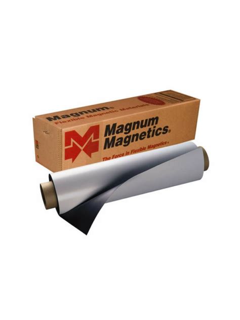 24″ X 50′ Roll Vinyl Inkjet Printable Magnet Matte White Magnum