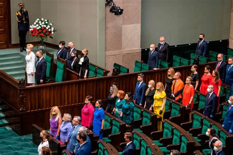Members Of Polands Parliament Staged A Protest With Their Clothes Vogue