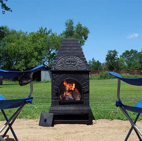 Cast Aluminum Chiminea Outdoor Fireplace Fireplace Guide By Linda