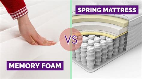 memory foam vs spring mattress comparison which is better