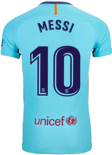 Nike Lionel Messi Barcelona Away Match Jersey 2017 18