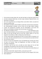 Vereinfachte ausgangsschrift 10 arbeitsblätter + 5 lösungsblätter das aktuelle übungsmaterial kostenlose rätselgeschichten für kinder zum ausdrucken. Lesetexte 4 Klasse Zum Ausdrucken