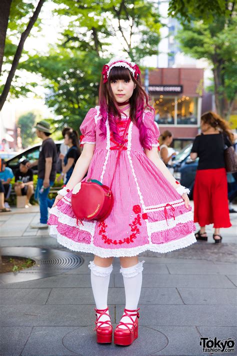 Gingham Lolita Fashion On The Street In Harajuku W Baby The Stars