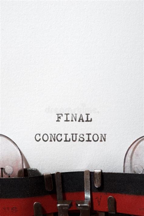 Conclusion Text Written In Torn Paper Stock Image Image Of Conceptual