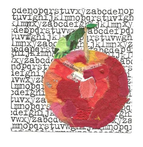 Jlh Mind Mutterings Collage Apple Collage Art Projects Paper