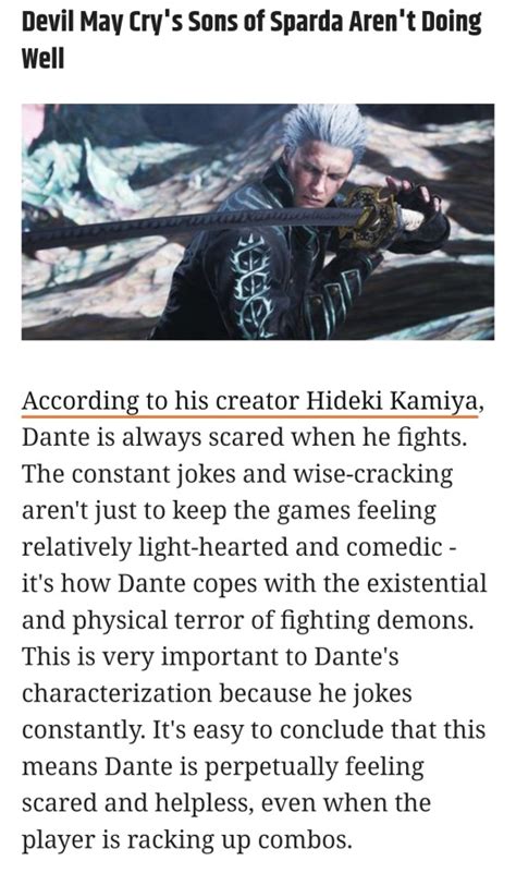 Zilla Fieri Devil May Cry Finally Getting Around To Updating Dante
