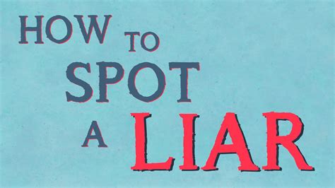 learn to spot a liar with these verbal signs language liar lie