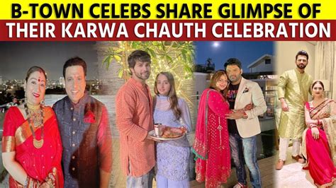 B Town Celebs Share Glimpse Of Their Karwa Chauth Celebration Youtube