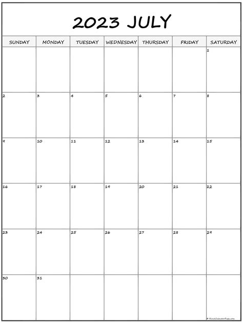 Free July 2023 Calendar Printable Pdf Blank Templates Layarkaca21 Lk21