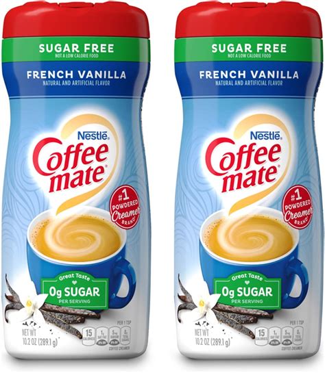 Coffee Mate French Vanilla Sugar Free Coffee Creamer 102 Oz Pack Of 2