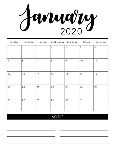 Free Printable Lined Monthly Calendar 2020 Calendar Template 2022