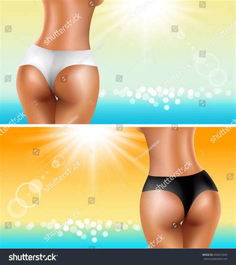 Perfect Sexy Buttock Healthy Women On Stock Vector Royalty Free Shutterstock