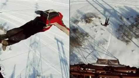Ladbible On Twitter 🚨 Base Jumper Leaps From 120 Metre Tower But