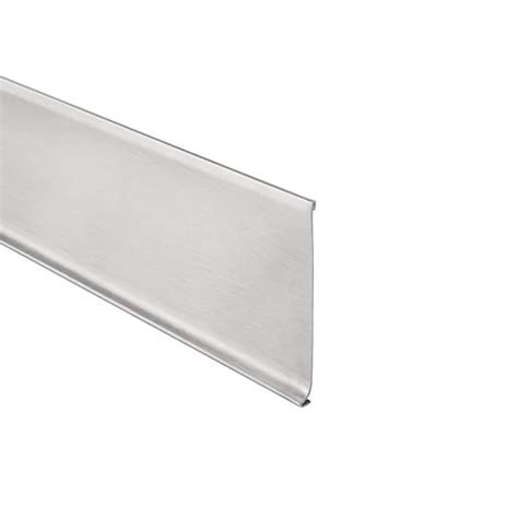 Schluter Designbase Brushed Stainless Steel 4 38 In X 8 Ft 2 12 In