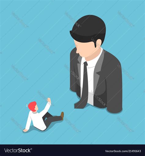Isometric Businessman Shocked When He Is In Front Vector Image