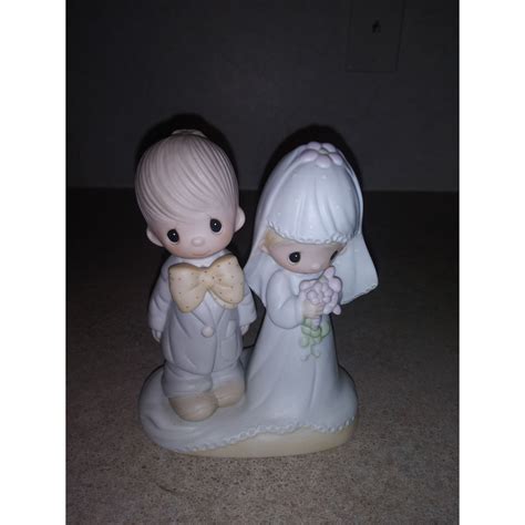 Precious Moments Wedding Figurine Bride And Groom E 3114 The Etsy