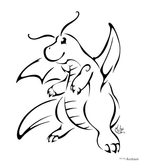 Dragonite Drawing At Getdrawings Free Download