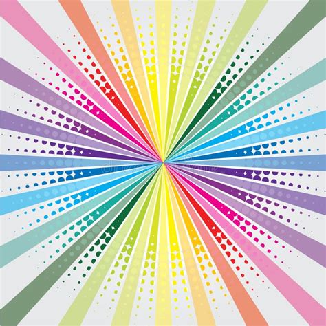 Rainbow Burst Stock Vector Illustration Of Meteor Color 7235986
