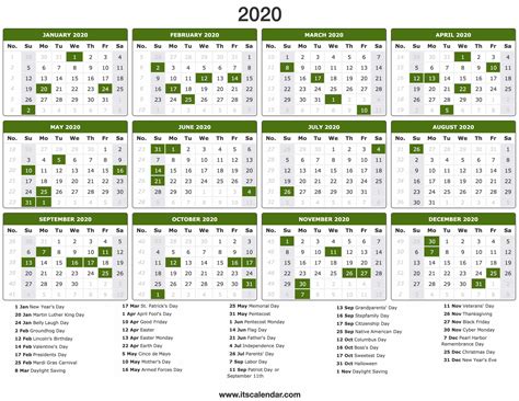 Printable Calendar 2020 Template Holidays 2020 2021 Calendar Calendar