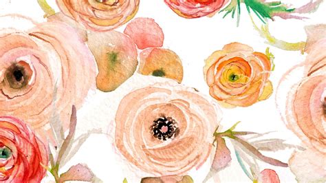 Watercolor Flowers Wallpaper Images