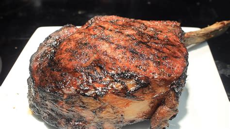 Grilling Texas Size Cowbabe Steak R Bone In Rib Eye Hr Dry Age YouTube