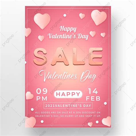 Valentines Day Pink Love Simple Template Template Download On Pngtree