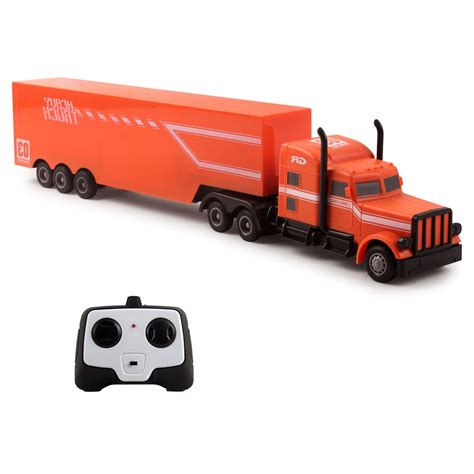 Large Rc Semi Truck Trailer 18” 24ghz Fast Speed 116 Scale Electric